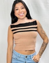 CROPPED CRIS EM TRICÔ - Bege
