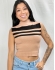 CROPPED CRIS EM TRICÔ - Bege