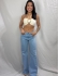 CROPPED BRISA EM TRICÔ TEXTURIZADO  - Branco
