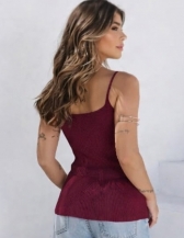 REGATA PEPLUM | TRICÔ - Vinho
