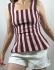 REGATA DE TRICOT MODAL | MODELAGEM BALONÊ - Marrom / Rosa Bebê