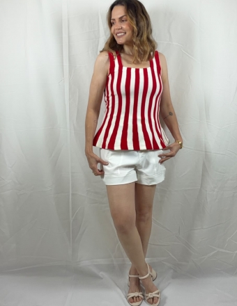 REGATA DE TRICOT MODAL | MODELAGEM BALONÊ