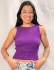 CROPPED BRUNA CANELADO SEM MANGAS - Roxo