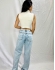 CROPPED AMARRAÇÃO EM TRICÔ CANELADO COM GOLA ALTA - Branco