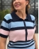 BLUSA FEMININA SIMIONE EM TRICÔ COM GOLA POLO E BOTÕES - Rosa Bebê