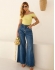 BODY MAUTÊ EM TRICÔ COM DECOTE TRANSPASSADO - Amarelo