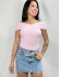 BODY MAUTÊ EM TRICÔ COM DECOTE TRANSPASSADO - Rosa Bêbe
