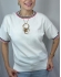 BLUSA AMELIA EM TRICÔ COM DETALHES CONTRASTANTES - Branco