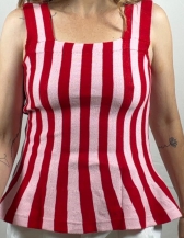 REGATA DE TRICOT MODAL | MODELAGEM BALONÊ - Verde Militar / Marrom
