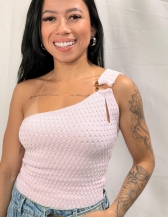 BODY GOLA DE UM OMBRO SÓ - Rosa Bebê