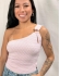 BODY GOLA DE UM OMBRO SÓ - Rosa Bebê