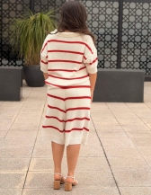 CONJUNTO MELL BLOM EM TRICÔ – BLUSA E BERMUDA - Vermelho