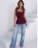 REGATA PEPLUM | TRICÔ - Vinho