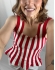 REGATA DE TRICOT MODAL | MODELAGEM BALONÊ - Vermelho