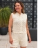 CONJUNTO ESTER RENDADO – COLETE E SHORT - Off White