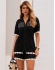 CONJUNTO SAMYA EM TRICÔ - Preto