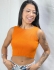 CROPPED BRUNA CANELADO SEM MANGAS - Laranja