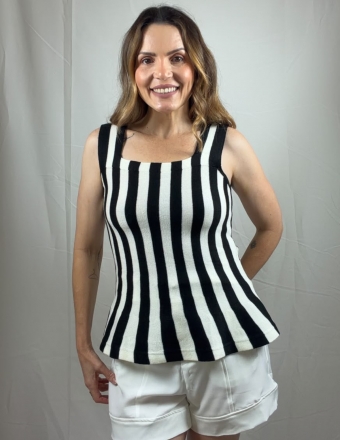 REGATA DE TRICOT MODAL | MODELAGEM BALONÊ