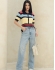 BLUSA FEMININA SIMIONE EM TRICÔ COM GOLA POLO E BOTÕES - Amarelo
