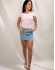 BODY MAUTÊ EM TRICÔ COM DECOTE TRANSPASSADO - Rosa Bêbe