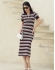 VESTIDO POLO LISTRADO - Vinho