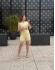CONJUNTO ESTER RENDADO – COLETE E SHORT - Amarelo