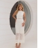 VESTIDO VIENA EM TRICÔ RENDADO COM FORRO - Branco