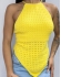 CROPPED TRIÂNGULO DE BICO - Amarelo