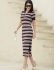 VESTIDO POLO LISTRADO - Vinho