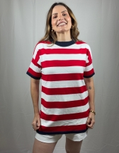 BLUSA DE TRICOT MODAL | CAIMENTO OVERSIZED - Vermelho