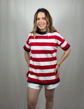 BLUSA DE TRICOT MODAL | CAIMENTO OVERSIZED - Vermelho