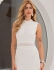 VESTIDO VIENA EM TRICÔ RENDADO COM FORRO - Branco