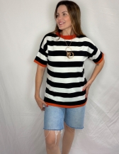 BLUSA DE TRICOT MODAL | CAIMENTO OVERSIZED - Preto