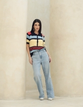 BLUSA FEMININA SIMIONE EM TRICÔ COM GOLA POLO E BOTÕES - Amarelo