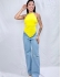 CROPPED TRIÂNGULO DE BICO - Amarelo