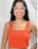 CROPPED MOON EM TRICÔ COM ALÇAS LARGAS - Laranja
