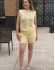 CONJUNTO ESTER RENDADO – COLETE E SHORT - Amarelo