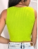CROPPED BRUNA CANELADO SEM MANGAS - Verde