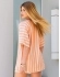 CONJUNTO MISSONE DE TRICÔ COM KIMONO E SHORTS - Laranja Listrado