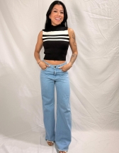 CROPPED CRIS EM TRICÔ - Preto