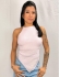 CROPPED TRIÂNGULO DE BICO - Rosa Bebê