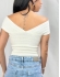 BODY MAUTÊ EM TRICÔ COM DECOTE TRANSPASSADO - Branco