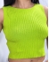 CROPPED BRUNA CANELADO SEM MANGAS - Verde
