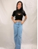 CROPPED 2 PEÇAS EM TRICÔ CANELADO COM SOBREPOSIÇÃO - Preto